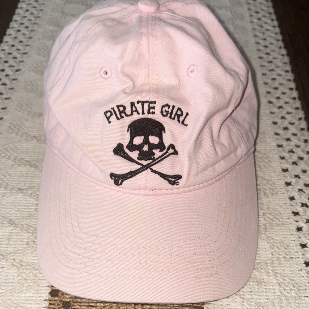 ⭐️ 3/$10 Pink Pirate Girl Cap- preloved